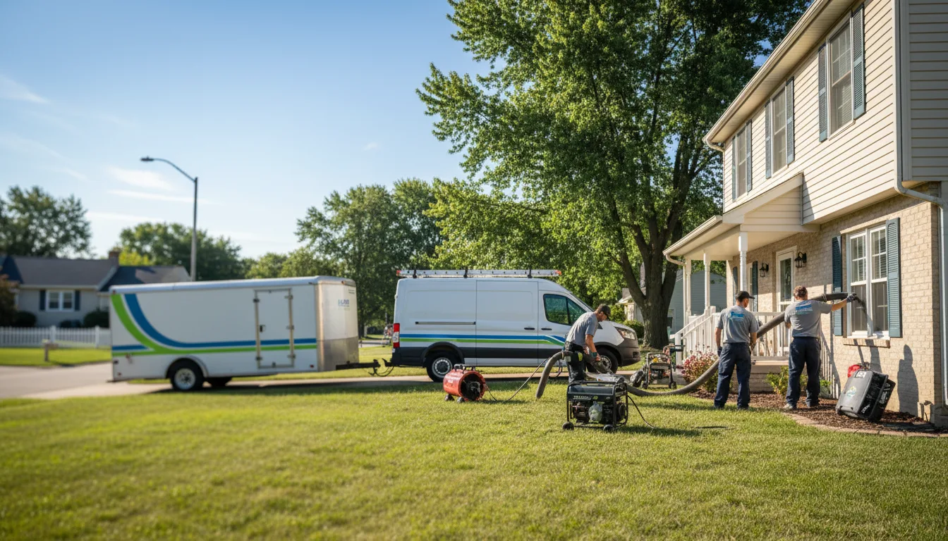 Flooded Basement Restoration And Cleanup With Repair in Green Valley, WI near me